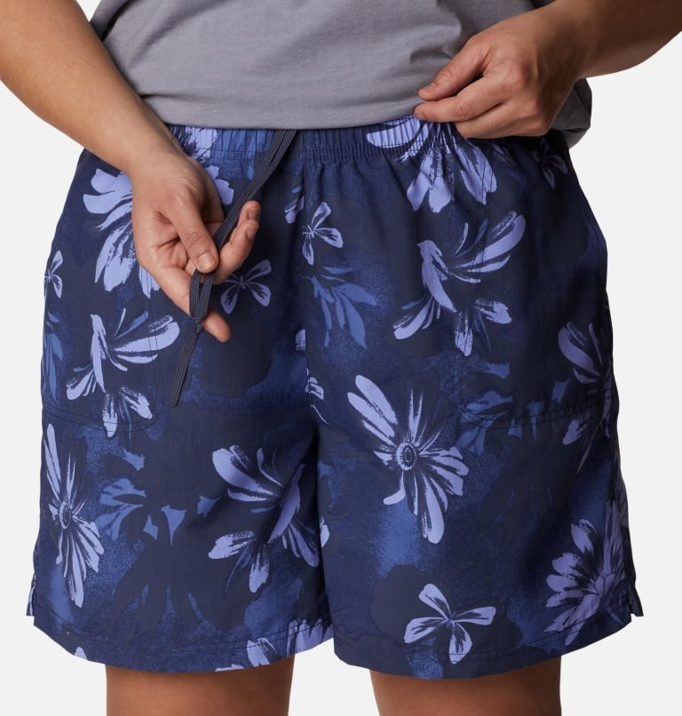 Women's Columbia Sandy River II Printed Shorts Flower | Plus Size CA-GC435